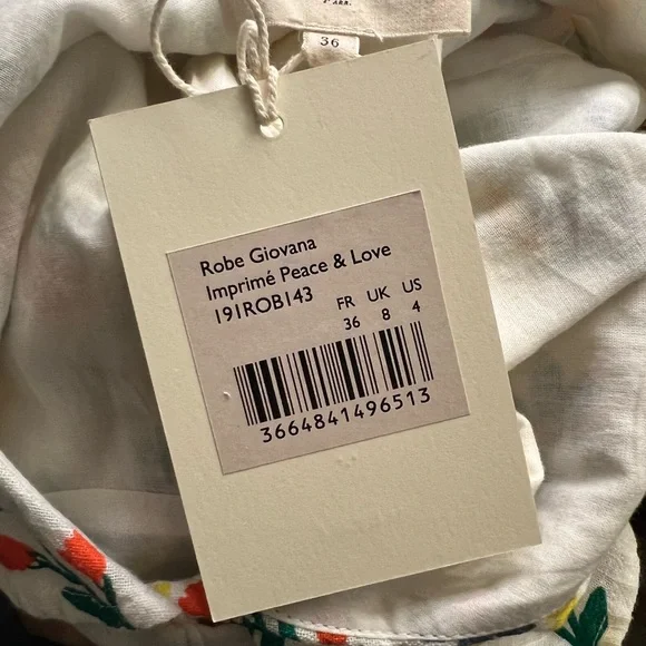 Sezane Giovana Dress Peace & Love - Picture 5 of 5